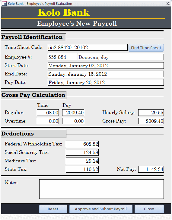 Payroll Processing