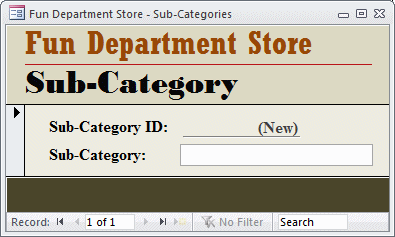 Fun Department Store - Categories