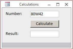 Calculation