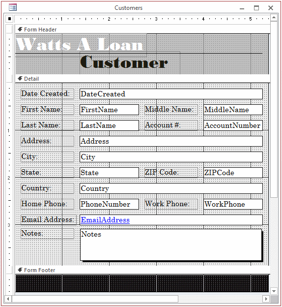 Watts A Loan - Customers - Form Design