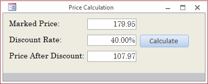 Price Calculation