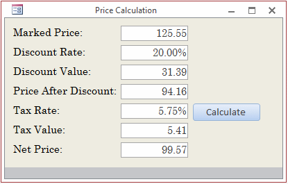 Price Calculation