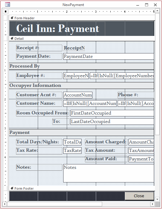 Ceil Inn - New Room Payment