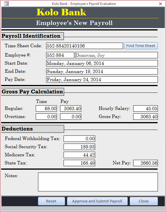 Payroll Processing