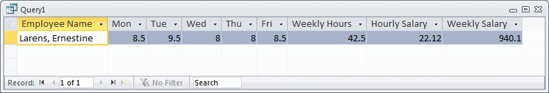 SQL Result