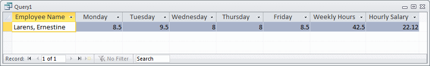 SQL Result