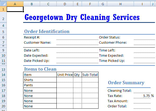 Georgetown Dry Cleaning Services