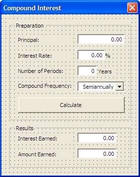 Compound Interest - Form Design