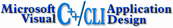 Microsoft Visual C++/CLI Application Design