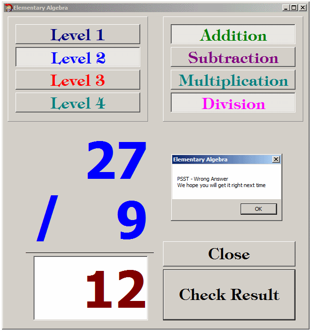 Elementary Algebra