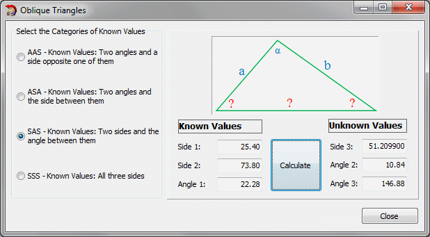 Oblique Triangles