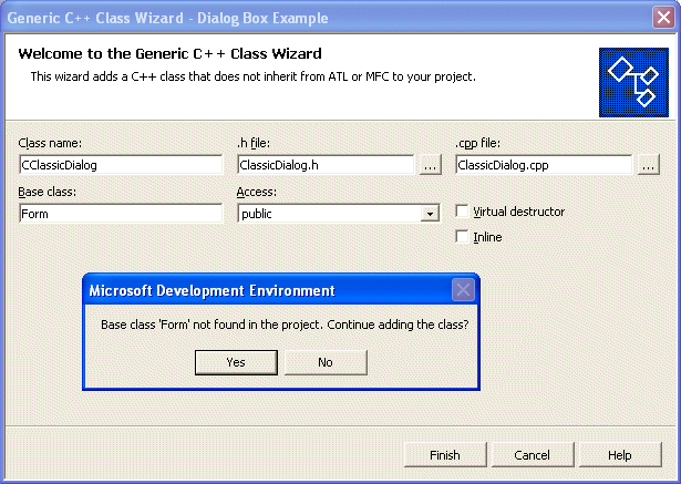 Visual C NET Dialog Box