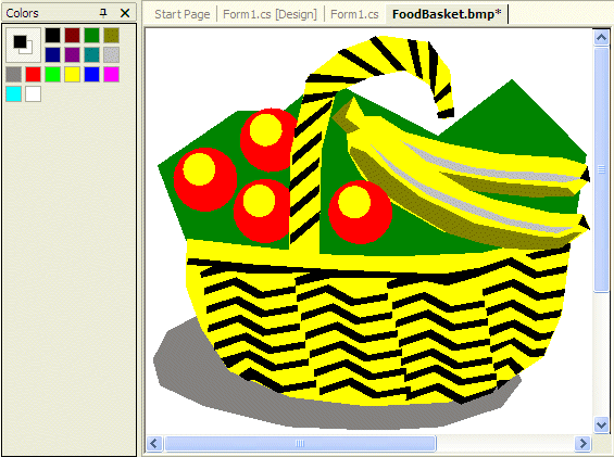 Bitmap Design: Food Basket