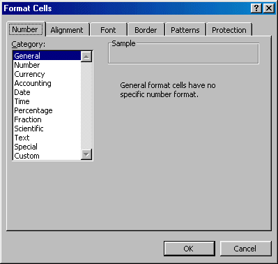 Example of property pages on a property sheet