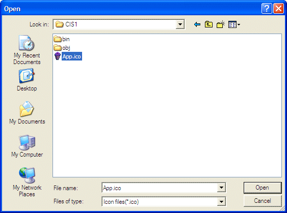 The Open Dialog Box