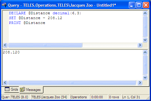 Decimal Variables With Precision