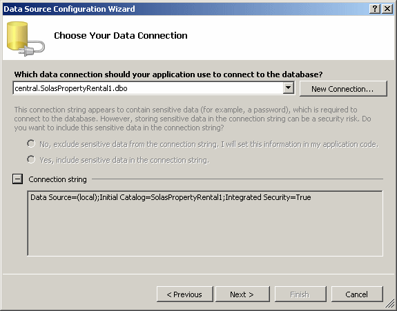 Data Adapter Configuration Wizard