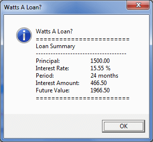 Watts A Loan