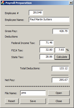 Payroll Preparation