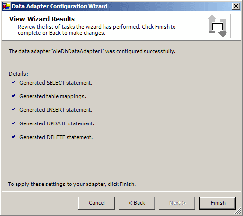 Data Adapter Configuration Wizard