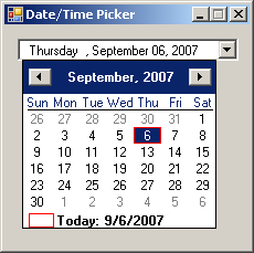 Time Picker Control