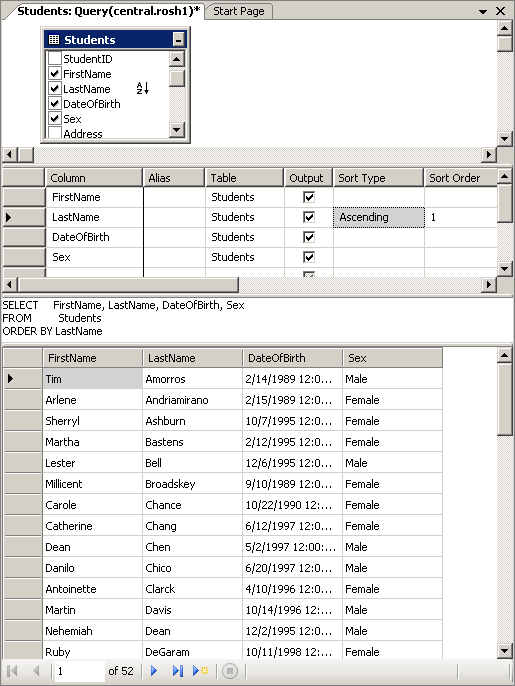 Using the SQL