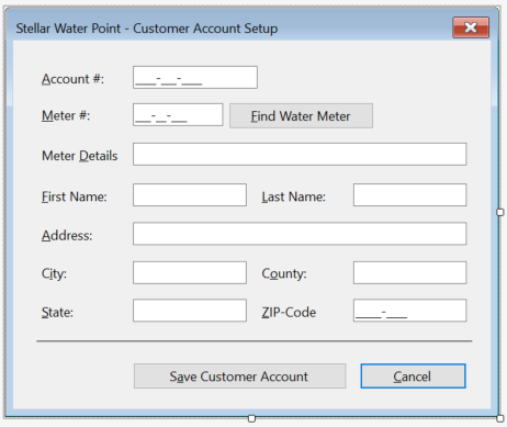 Stellar Water Point - New Customer Account