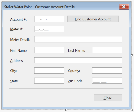 Stellar Water Point - New Water Meter