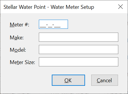 Stellar Water Point - New Water Meter