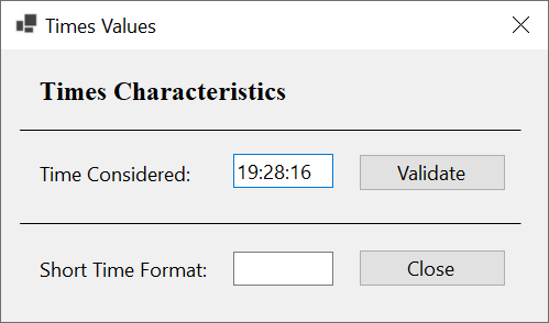 Hour Formats - A Short Time Value