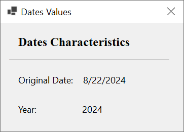 Rules of Date Formats - yyyy