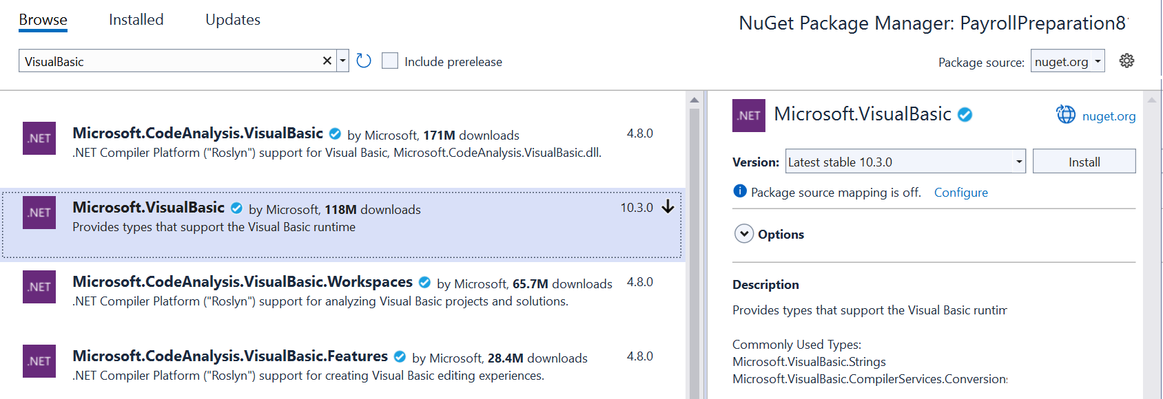 NuGet Package Management