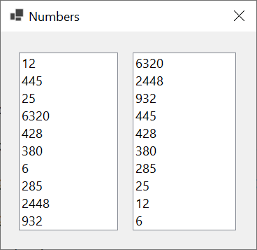 Sorting the Result of a Query