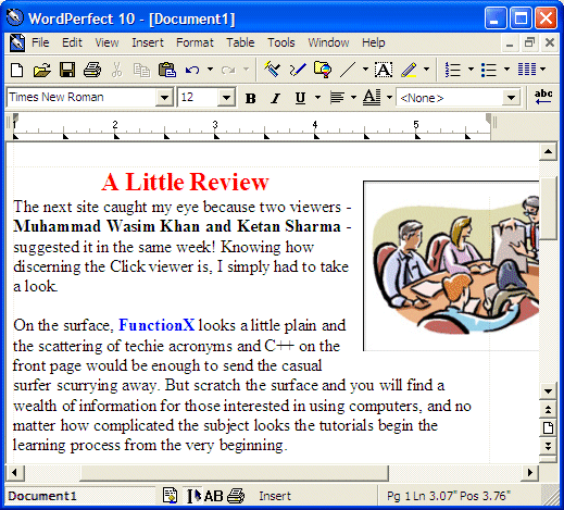 Corel WordPerfect 2002