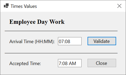 Converting a Value to Time