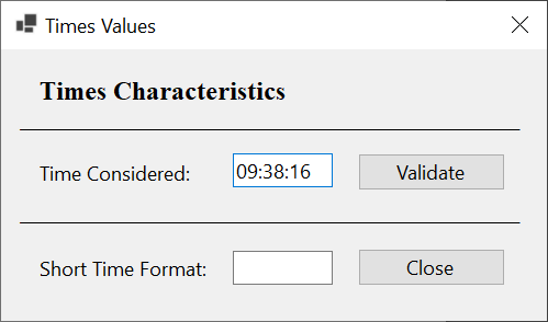 Hour Formats - A Short Time Value