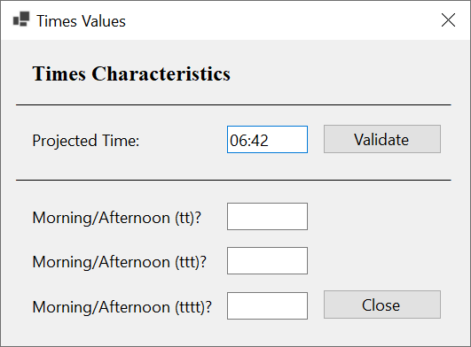 Times Formats - The AM/PM Occurrence