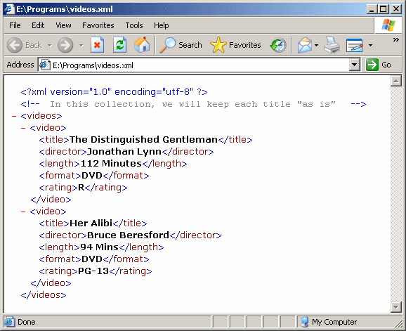 Lesson 04 Comments In An XML Document